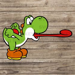 yoshi svg files digital illustration, digital download mario bros svg vector design svg eps dxf png