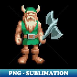 golden axe pixel - premium png sublimation file - perfect for sublimation art