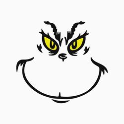 grinch face funny grinchmas era svg graphic design file