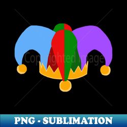 colorful novelty court jester hat - premium png sublimation file - unleash your inner rebellion