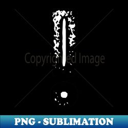 black and white exclamation mark - high-quality png sublimation download - capture imagination with every detail