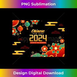 happy chinese new year 2024, the year of the dragon long sl - sophisticated png sublimation file - access the spectrum of sublimation artistry