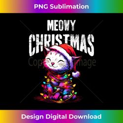 meow christmas funny cat mom cat dad christmas cat long slee - vibrant sublimation digital download - spark your artistic genius