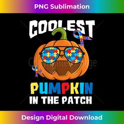 coolest pumpkin in the patch autism awareness hallo - sublimation-optimized png file - channel your creative rebel