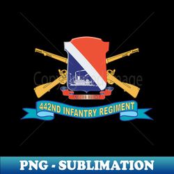 442nd infantry regiment w br - ssi - ribbon x 300 - signature sublimation png file - spice up your sublimation projects