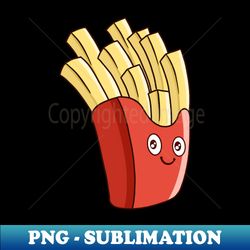 Cute French Fries - Unique Sublimation PNG Download - Create with Confidence