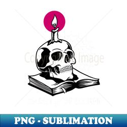 skull candle - decorative sublimation png file - perfect for personalization