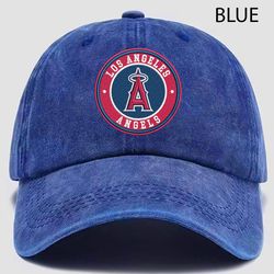 mlb los angeles angels embroidered distressed hat, mlb angels embroidered hat, mlb football team vintage hat