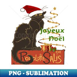 joyeux noel le chat noir christmas spoof v2 - premium png sublimation file - revolutionize your designs