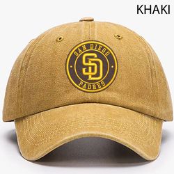 mlb san diego padres embroidered distressed hat, mlb padres embroidered hat, mlb football team vintage hat