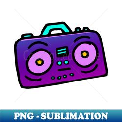 boombox doodle art - premium png sublimation file - transform your sublimation creations