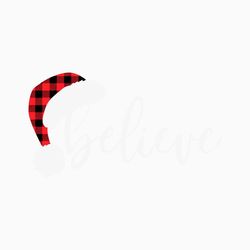 retro believe christmas santa hat svg cutting digital file