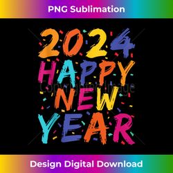 happy new year 2024 family matching celebration party tank - classic sublimation png file - infuse everyday with a celebratory spirit