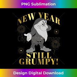 disney new years snow white & the seven dwarfs still grumpy long sl - deluxe png sublimation download - elevate your style with intricate details