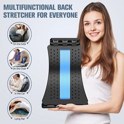 back stretcher magnetotherapy multi-level adjustable massager waist neck fitness lumbar cervical spine support pain reli