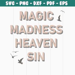 magic madness heaven sin blank space lyrics svg file