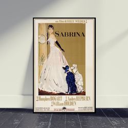 sabrina movie canvas, wall art, room decor, home decor, art canvas for gift, living room decor, vintage film art