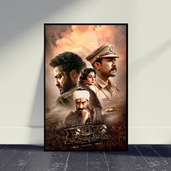 rrr movie canvas wall art, room decor, living room decor, art canvas for gift, vintage movie canvas, movie print