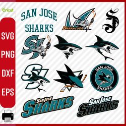 15 digital download, san jose sharks svg, san jose sharks logo, san jose sharks clipart, san jose sharks cricut