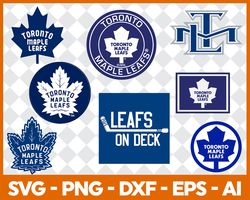 toronto maple leafs svg nhl national hockey league team svg logo clipart bundle instant download svg - png - eps - pdf