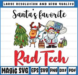 san-ta's favorite rad tech christmas pajama funny xmas png, san-ta's favorite radiation therapist ,christmas nursing rad