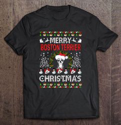 merry boxmas boxer lover christmas sweater tshirt