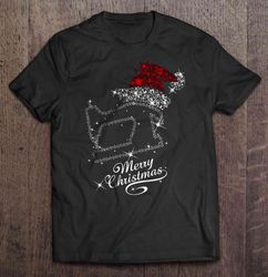 merry christmas sparkle sewing machine tshirt