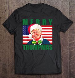 merry trumpmas trump santa hat christmas shirt