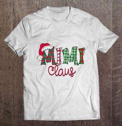 mimi claus santa hat christmas tshirt