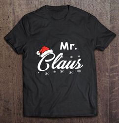 mr claus santa hat christmas shirt