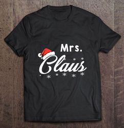 mrs claus santa hat christmas gift tshirt
