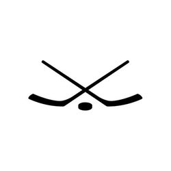 hockey sticks puck instant download 1 vector .eps, svg, & a .png vinyl cutter ready, t-shirt, cnc clipart graphic 0368