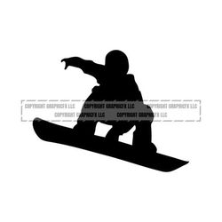 snowboarder instant download 1 vector .eps, svg, & a .png vinyl cutter ready, t-shirt, cnc clipart graphic 1075
