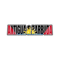 antigua & barbuda island flag text word art 1 vector .eps, .dxf, .svg .png. vinyl cutter ready, t-shirt, cnc clipart graphic 0866