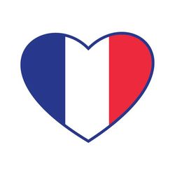 france flag heart vector .eps, .dxf, .svg .png. vinyl cutter ready, t-shirt, cnc clipart graphic 0979