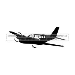 twin prop plane graphic vector .eps & 1 .png vinyl cutter ready, t-shirt, cnc clipart spy plane graphic airplane 2032