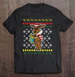 reindeer smoking weed christmas tee t-shirt