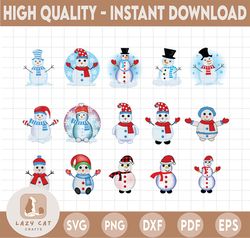 snowmanbundle png, christmas, ornament, winter holidays png, christmas png sublimation digital download