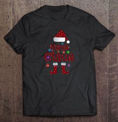 nana claus santa hat christmas ornament shirt