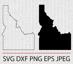 idaho svg,state svgpng, cameo cricut design template stencil vinyl decaltransfer