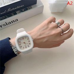 square quartz digital dial casual wrist watches