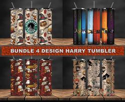 bundle 4 design harrry tumbler, tumbler bundle design, sublimation tumbler bundle, 20oz skinny tumbler 08