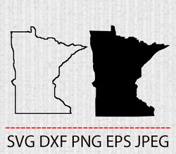 minnesota svg,png,eps cameo cricut design template stencil vinyl decal tshirt transfer iron on