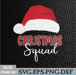 christmas squad santa hat funny matching family christmas svg, eps, png, dxf, digital download