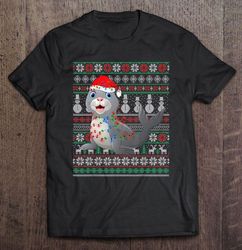 pinniped seal santa hat christmas shirt