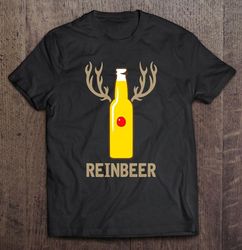 reindeer beer x-mas beer bottle drinking tshirt