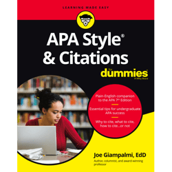apa style & citations for dummies 1st edition by joe giampalmi (author)