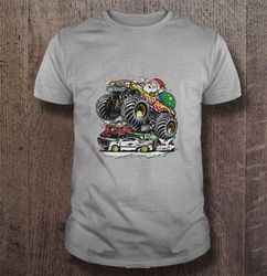 santa claus monster truck tshirt