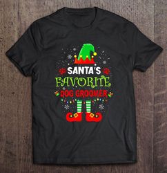 santas favorite dog groomer christmas2 shirt