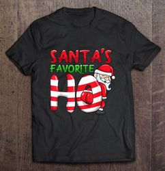 santas favorite ho candy cane christmas shirt